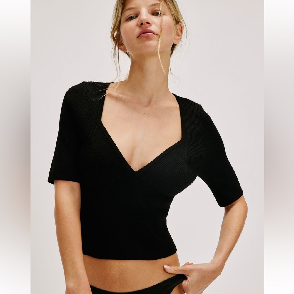 Free people Teagan Swit Short sleeve sweater shirts - Picture 2 of 11